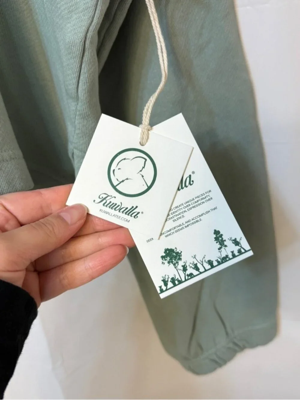 KuwallaTee Sage Green Sweatshirt Medium